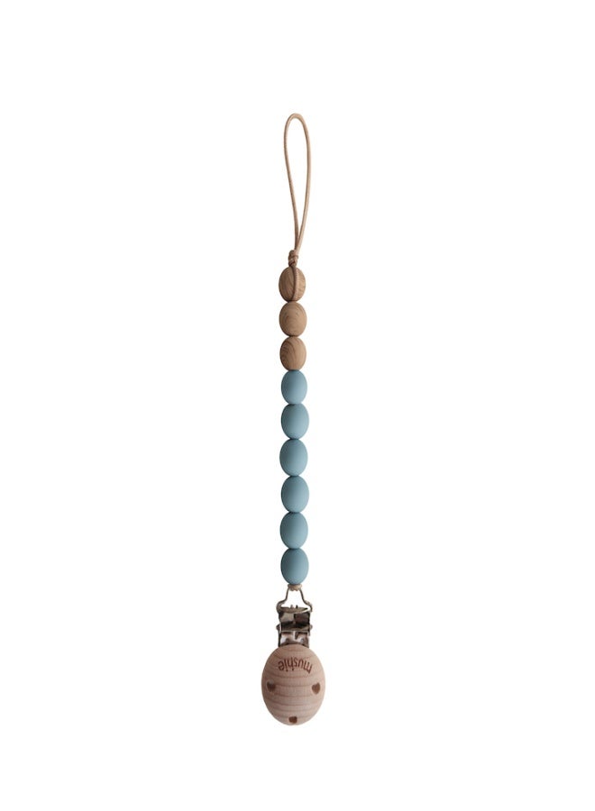 Pacifier Clips Eva Cadet Blue