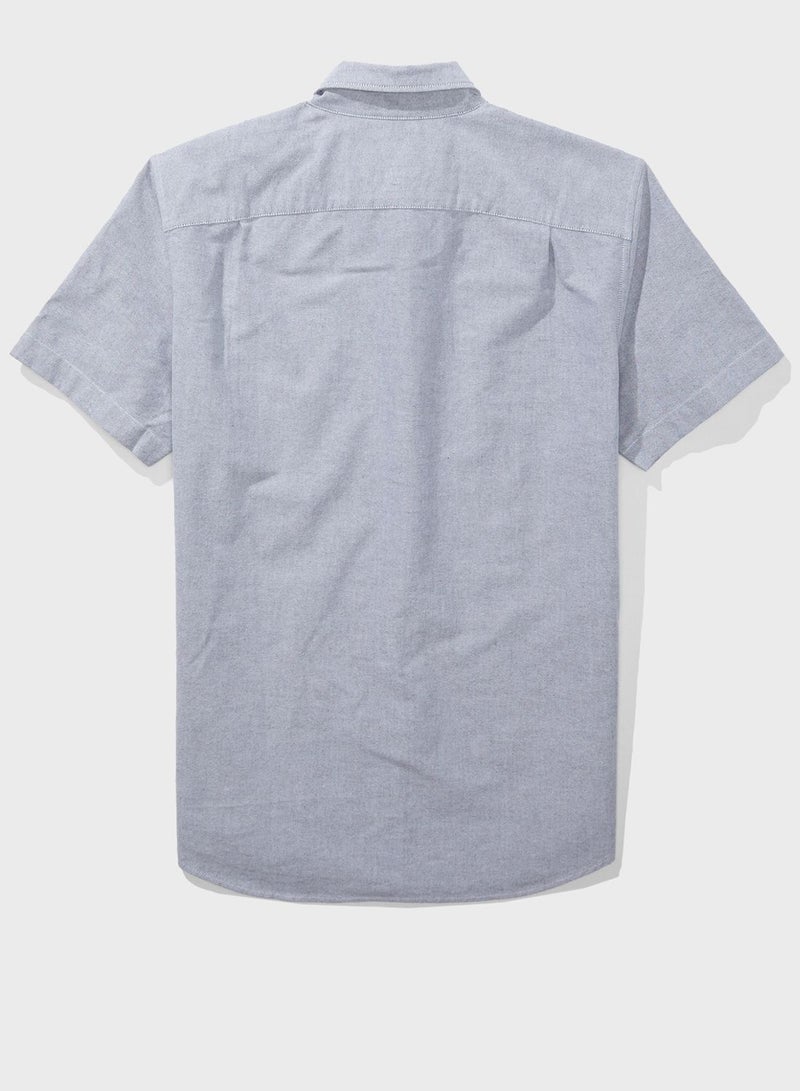 Oxford Slim Fit Shirt Grey