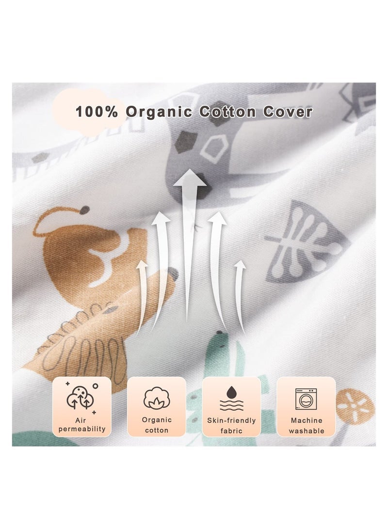 Baby Nest Cover, Baby Lounger, 100% Organic Cotton Replacement Cover, Portable & Lightweight for Traveling, Perfect for Newborn Nest Pod, Infant Lounger Mattress Protector