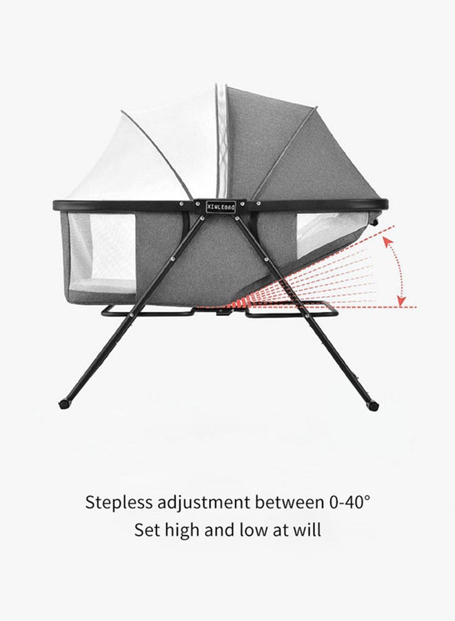 Portable Multi Function Crib Grey