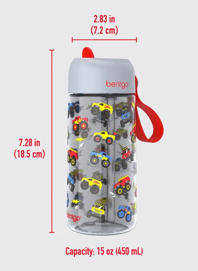 Kinds Water Bottle 450 Ml - Trucks