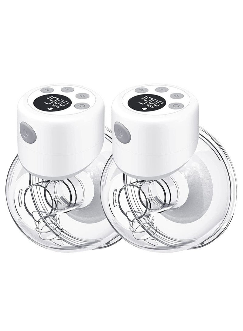 Portable Wireless Double Electric Wearable Breast Pump Hands Free S12 With 2 Mode And 9 Levels