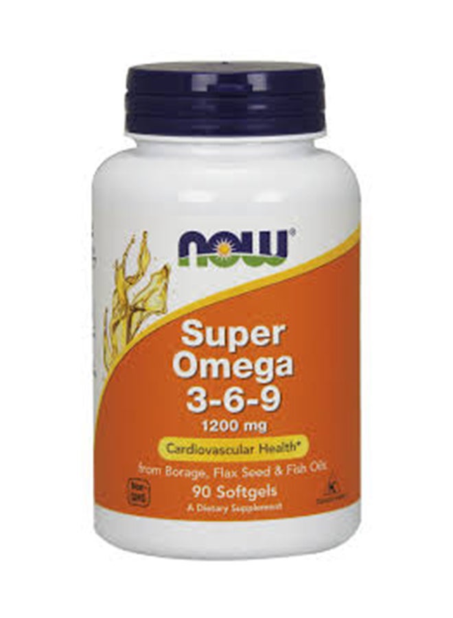 Super Omega 3-6-9- 1200Mg SoftGels 90 Count