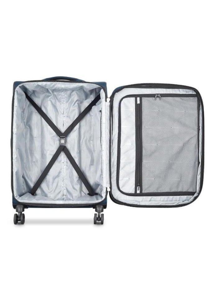 Delsey Sky Max 3 Piece Luggage Trolley Set - Blue