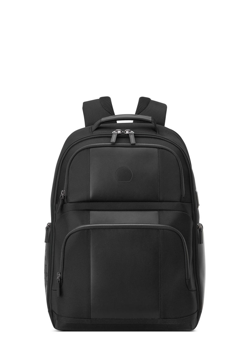 Delsey Wagram 2 Compartment Backpack Laptop 17.3Inch Black