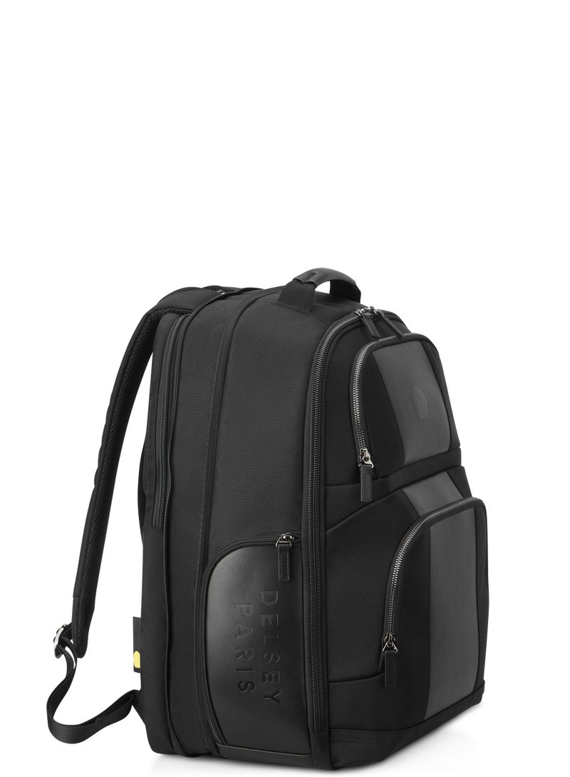 Delsey Wagram 2 Compartment Backpack Laptop 17.3Inch Black