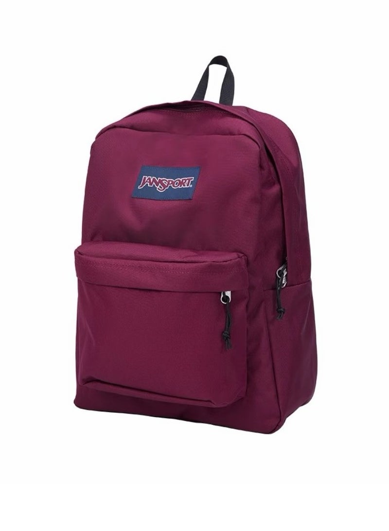 JanSport SuperBreak Classic Casual Backpack Back to School Bag 26L - Burgundy Red