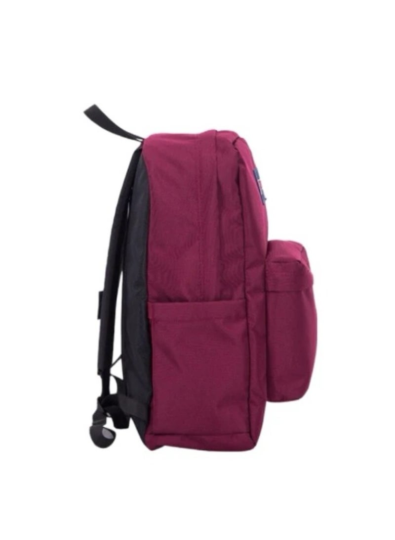 JanSport SuperBreak Classic Casual Backpack Back to School Bag 26L - Burgundy Red