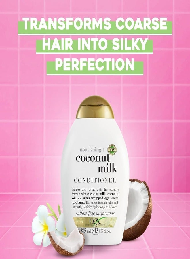 Ogx Nourishing Plus Coconut Milk Conditioner 385ml