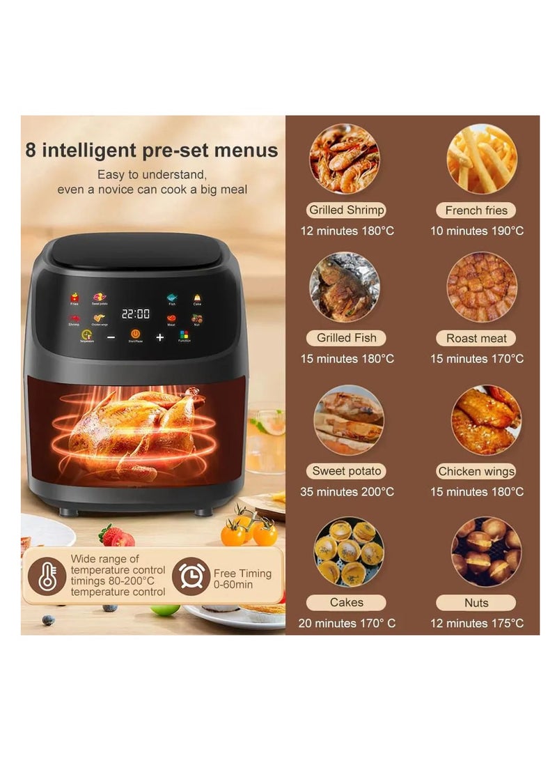 Silver Crest 8L Digital Clear View Window Air Fryer