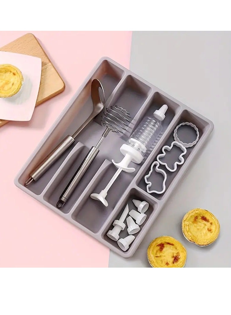 Cutlery Tray - Organizer- Silverware Storage For Kitchen Drawers