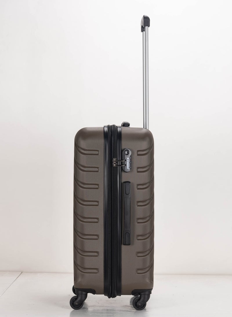 4 Pack Of Hardside Spinner Number Locked Luggage Trolley