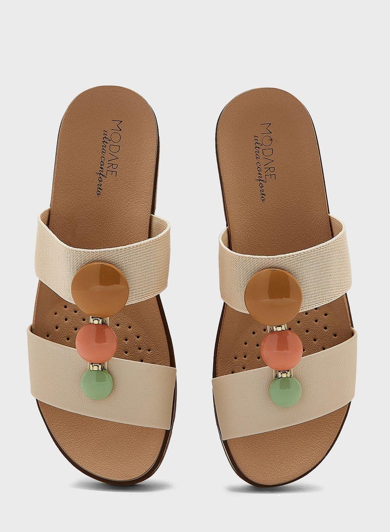 Multi Strap Flat Sandals