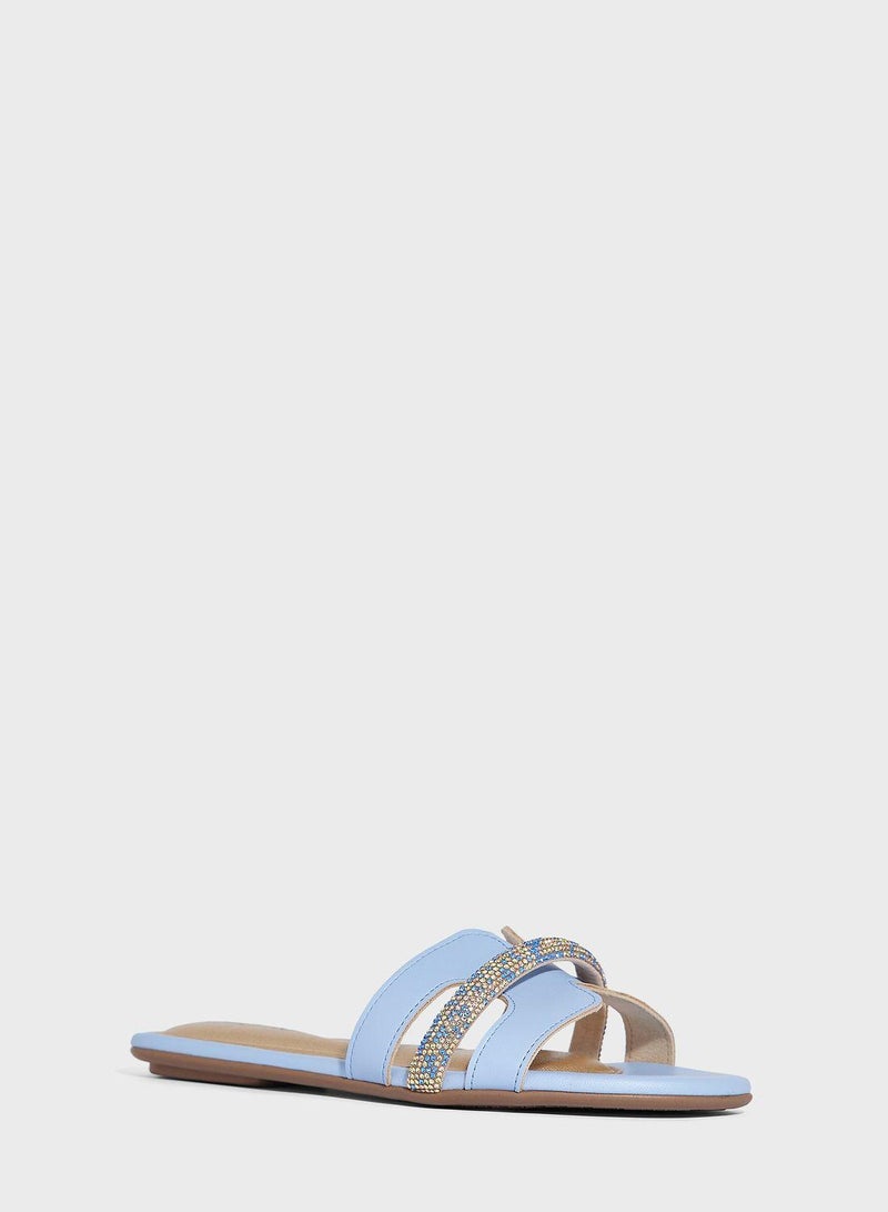 Alaina Single Strap Flat Sandals