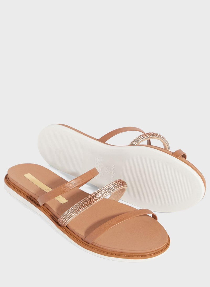 Mia Multi Strap Flat Sandals