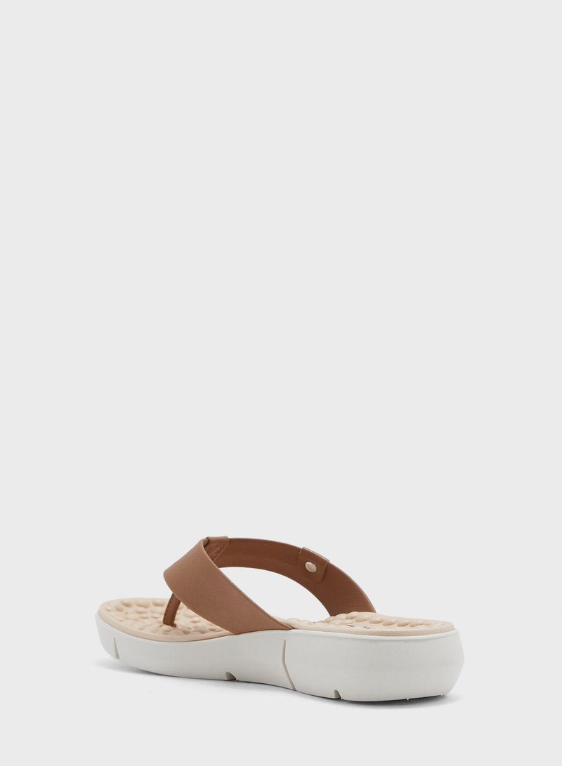 Adalee Single Strap Flat Sandals