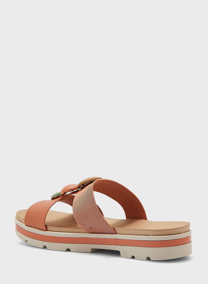 Multi Strap Flat Sandals