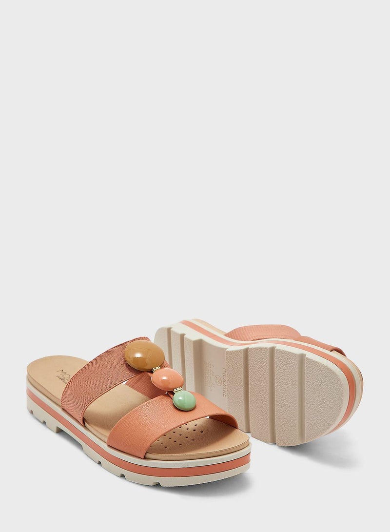 Multi Strap Flat Sandals