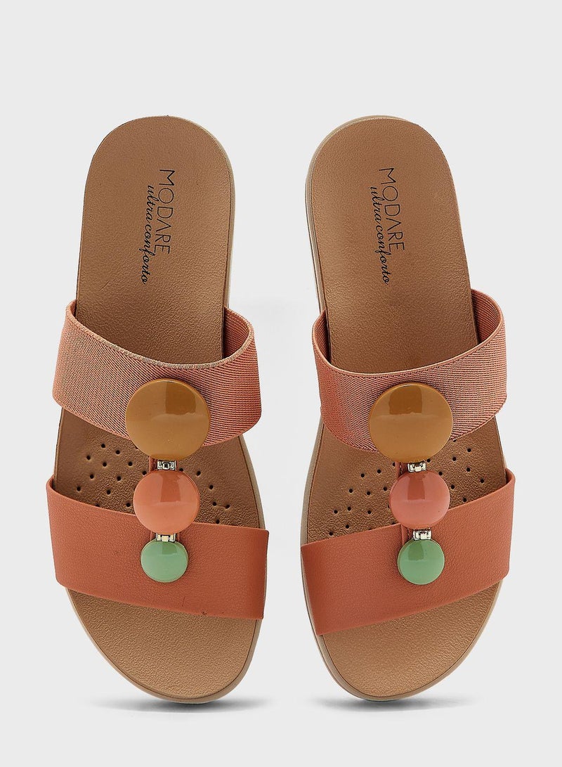 Multi Strap Flat Sandals