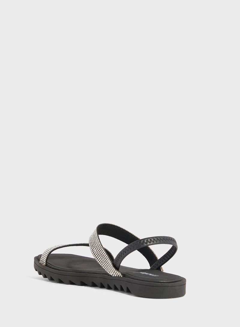 Harper Multi Strap Flat Sandals