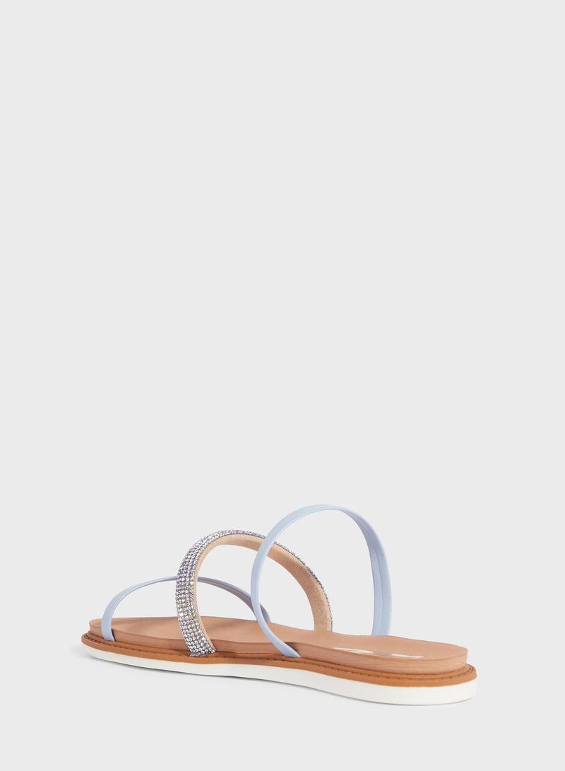 Evelyn Multi Strap Flat Sandals