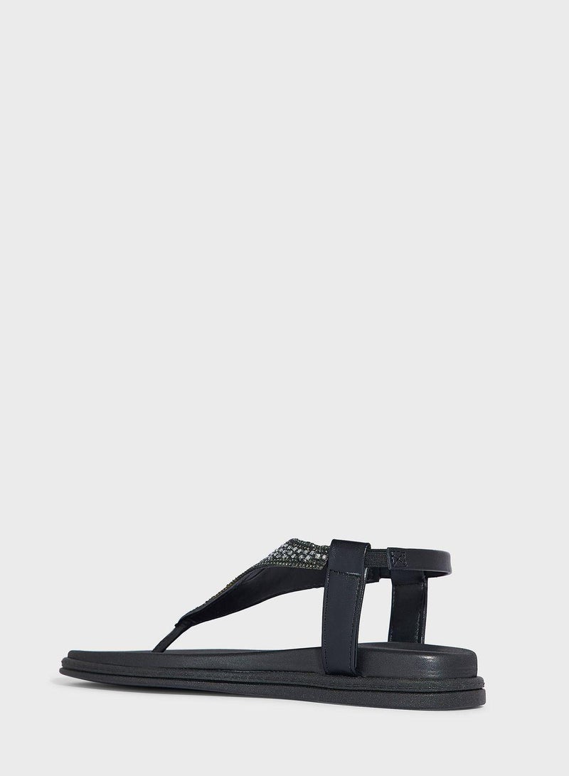 Kylie Ankle Strap Flat Sandals