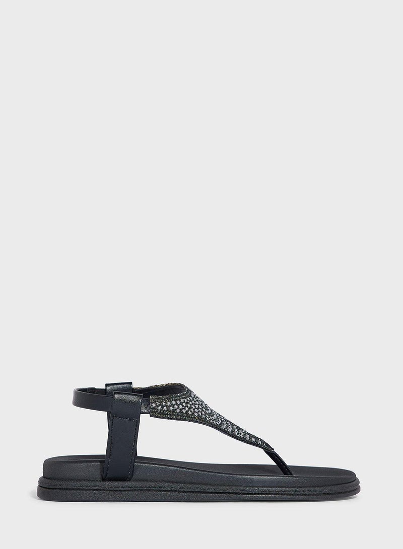 Kylie Ankle Strap Flat Sandals