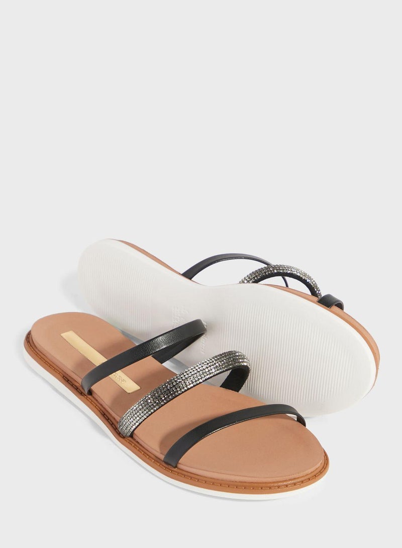 Luna Multi Strap Flat Sandals