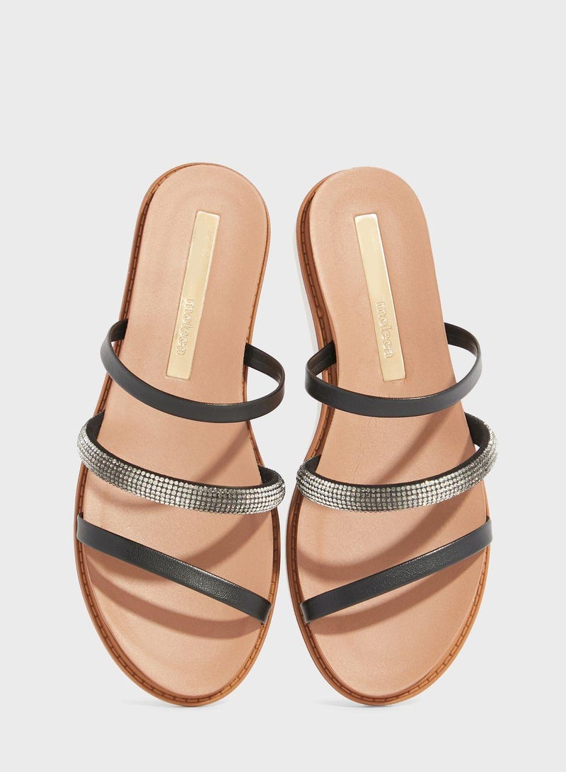 Luna Multi Strap Flat Sandals