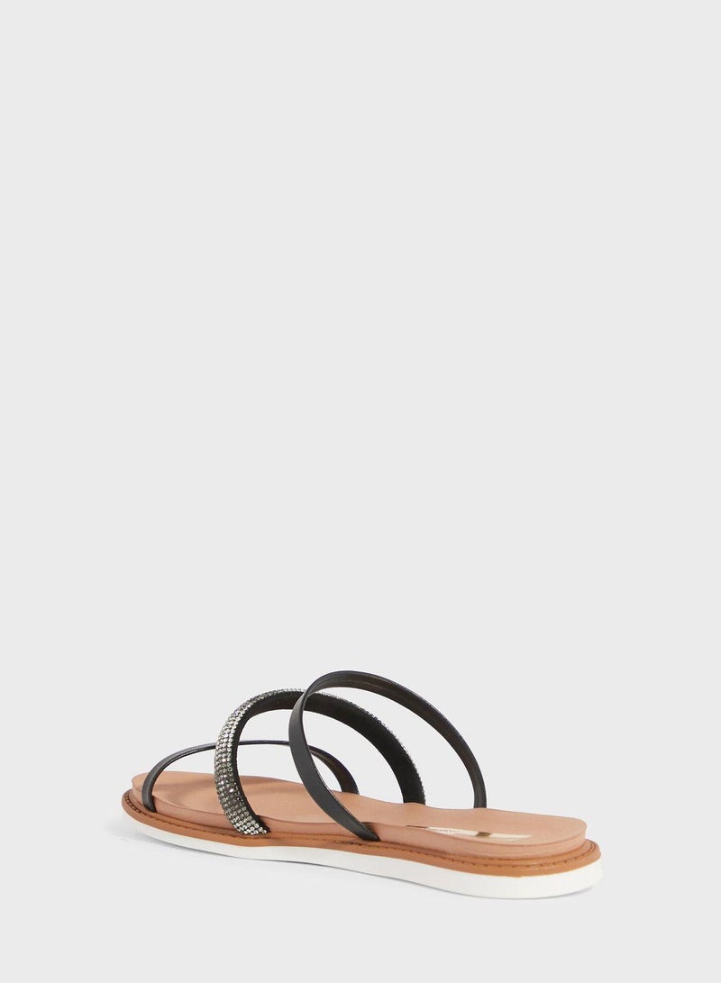 Luna Multi Strap Flat Sandals