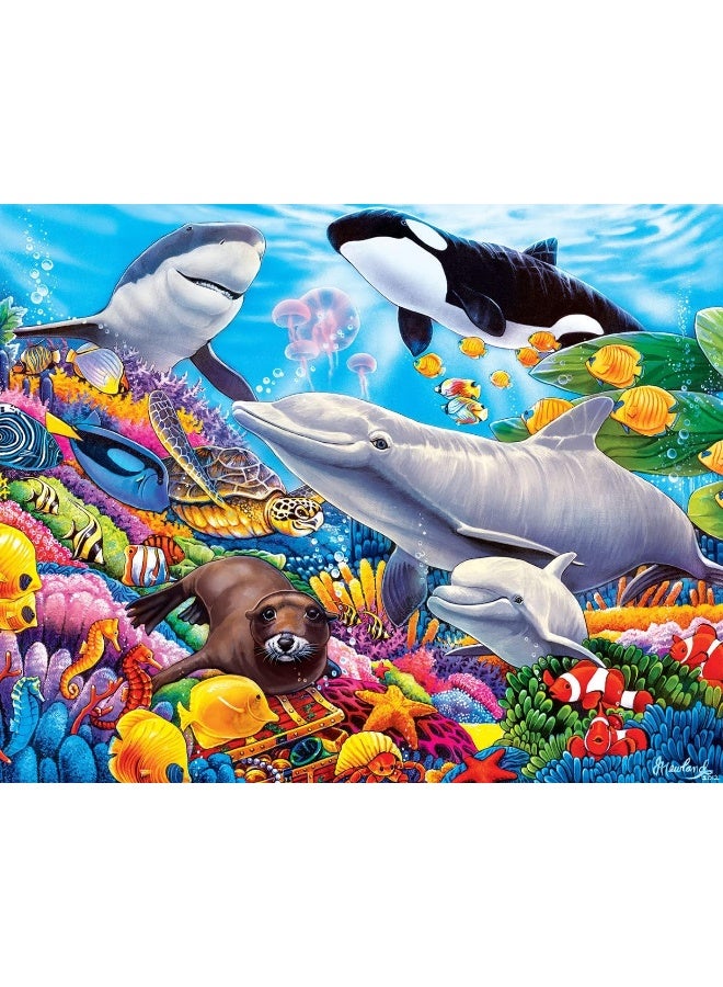 MasterPieces Kids 4-Pack Jigsaw Puzzle Set - World of Animals Collection - 100 Pieces Each - 8