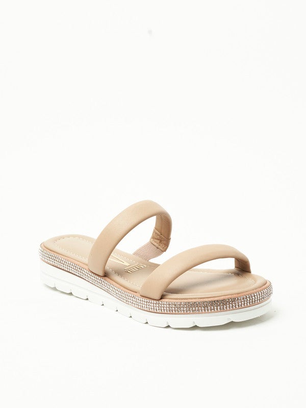 Hannah Multi Strap Low Heel Wedge Sandals