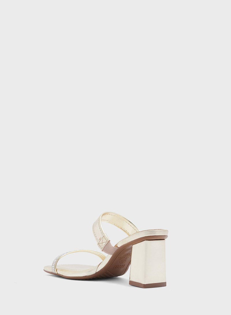 Cora Multi Strap Mid Heel Sandals