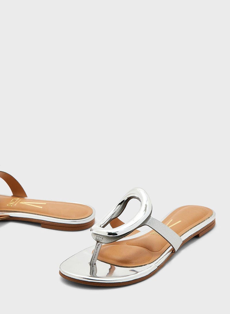 Open Toe Flat Sandals