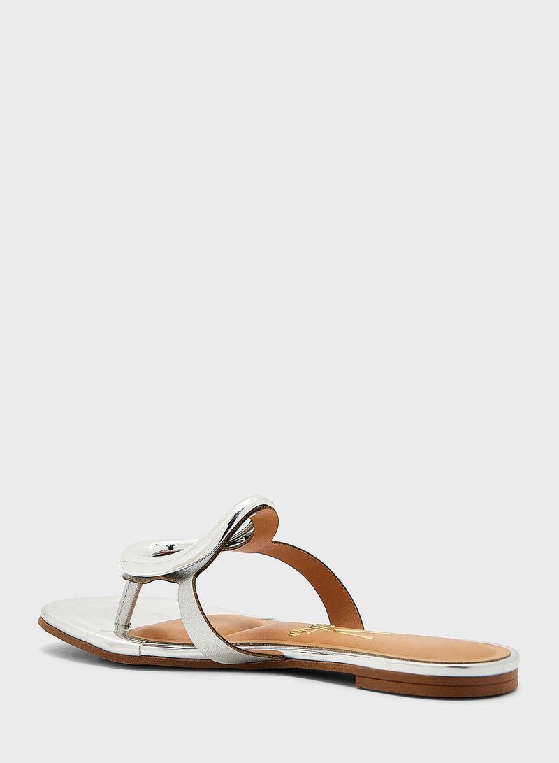 Open Toe Flat Sandals