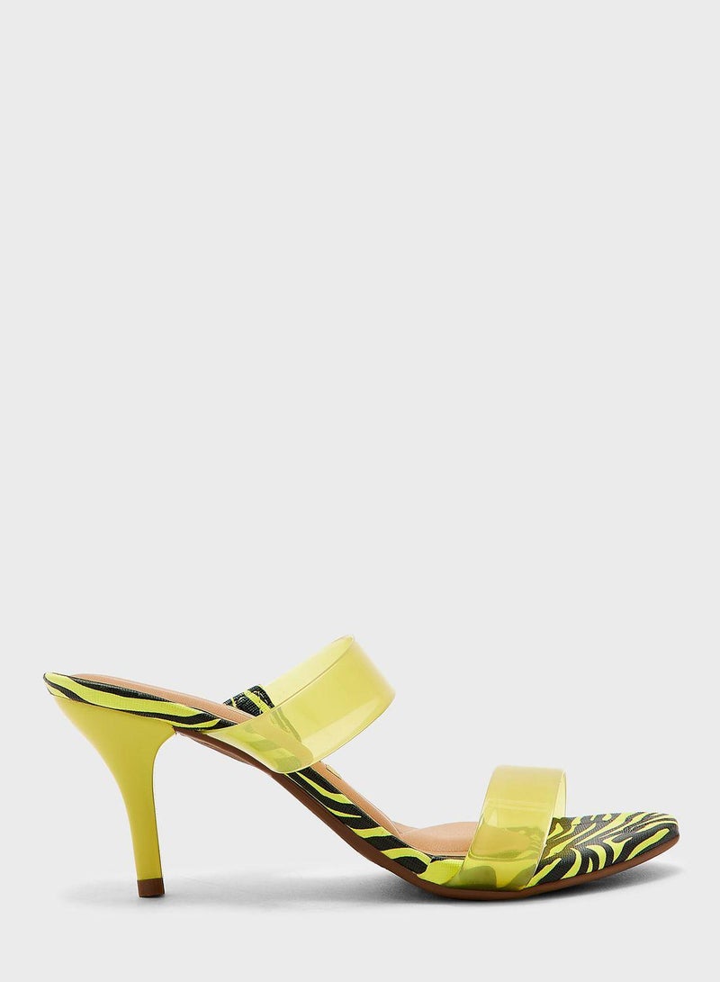 Ankle Strap Mid Heel Sandals