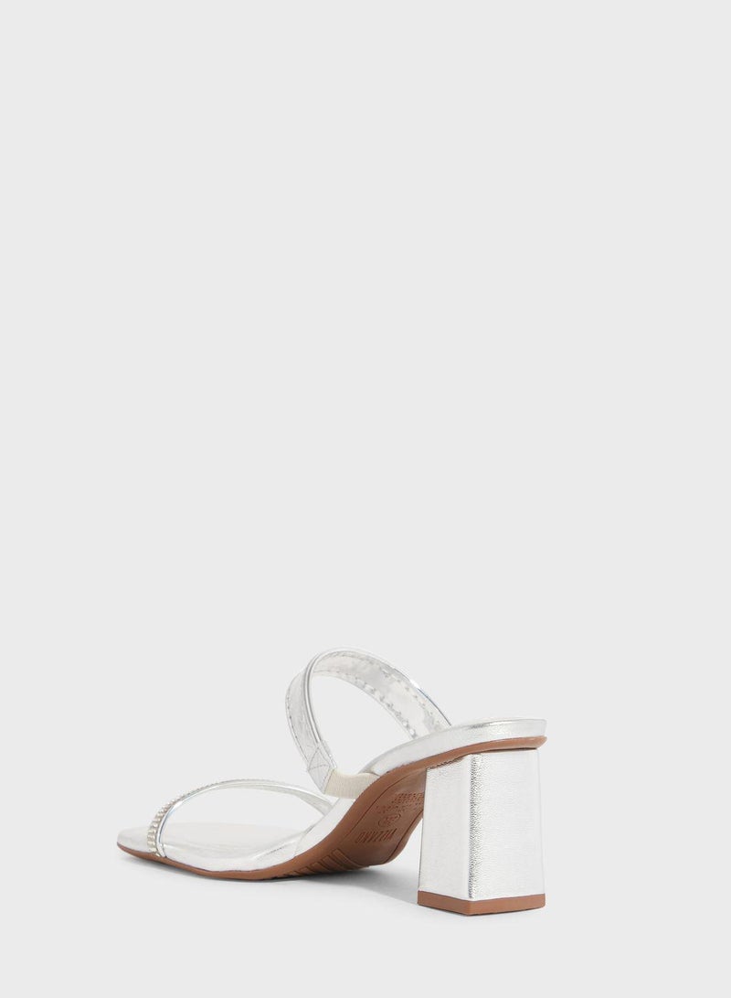 Savannah Multi Strap Mid Heel Sandals