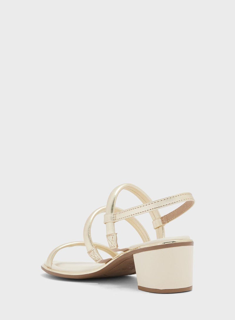 Peyton Multi Strap Mid Heel Sandals