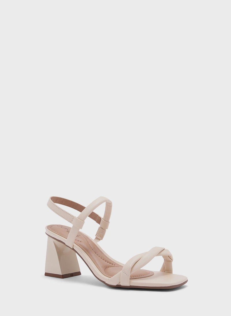 Isabel Multi Strap Mid Heel Sandals