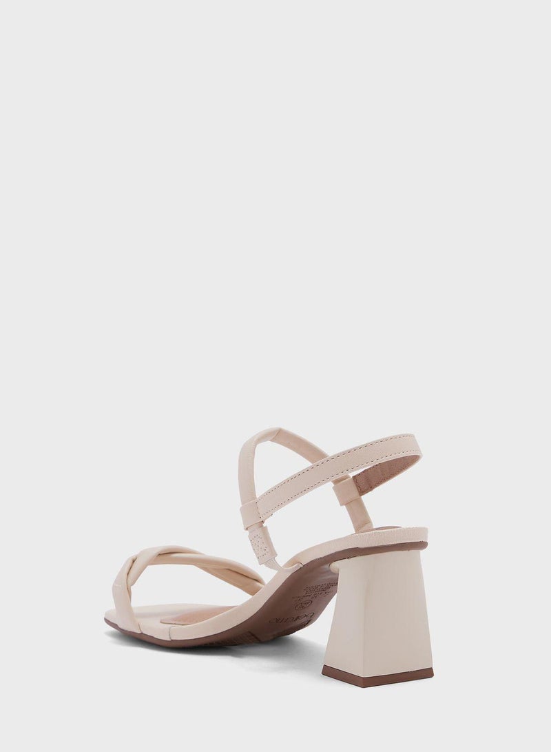 Isabel Multi Strap Mid Heel Sandals