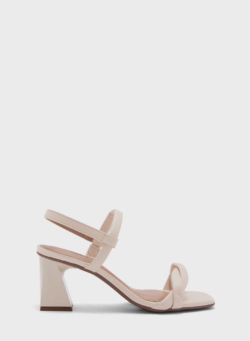 Isabel Multi Strap Mid Heel Sandals