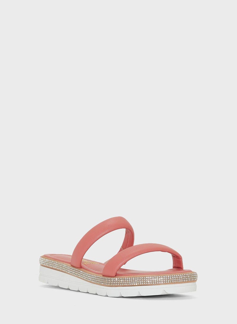 Lillian Multi Strap Low Heel Wedge Sandals