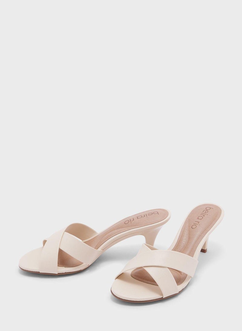 Brielle Multi Strap Mid Heel Sandals