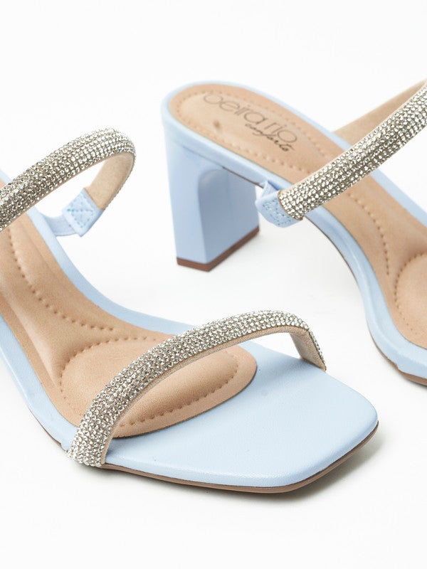 River Multi Strap Mid Heel Sandals