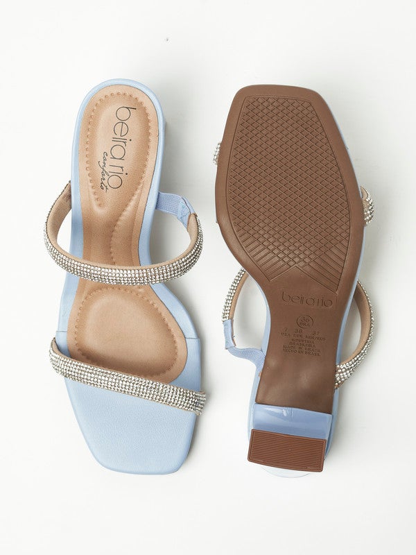 River Multi Strap Mid Heel Sandals