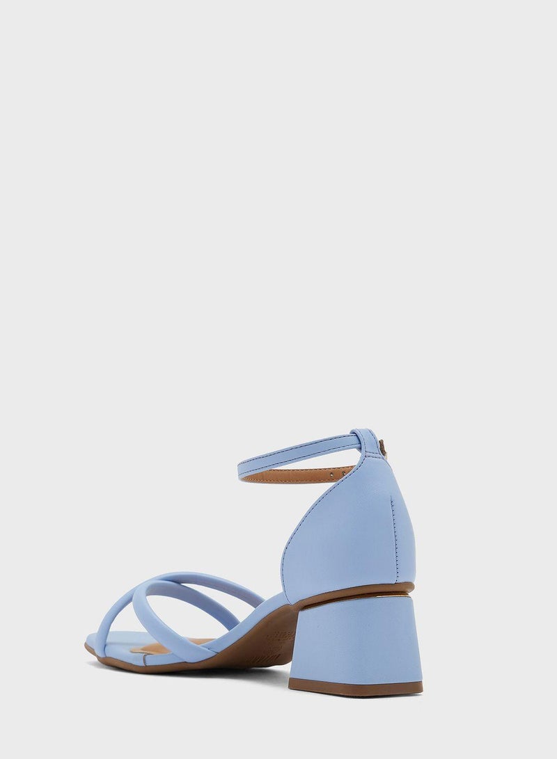 Tiana Ankle Strap Mid Heel Sandals