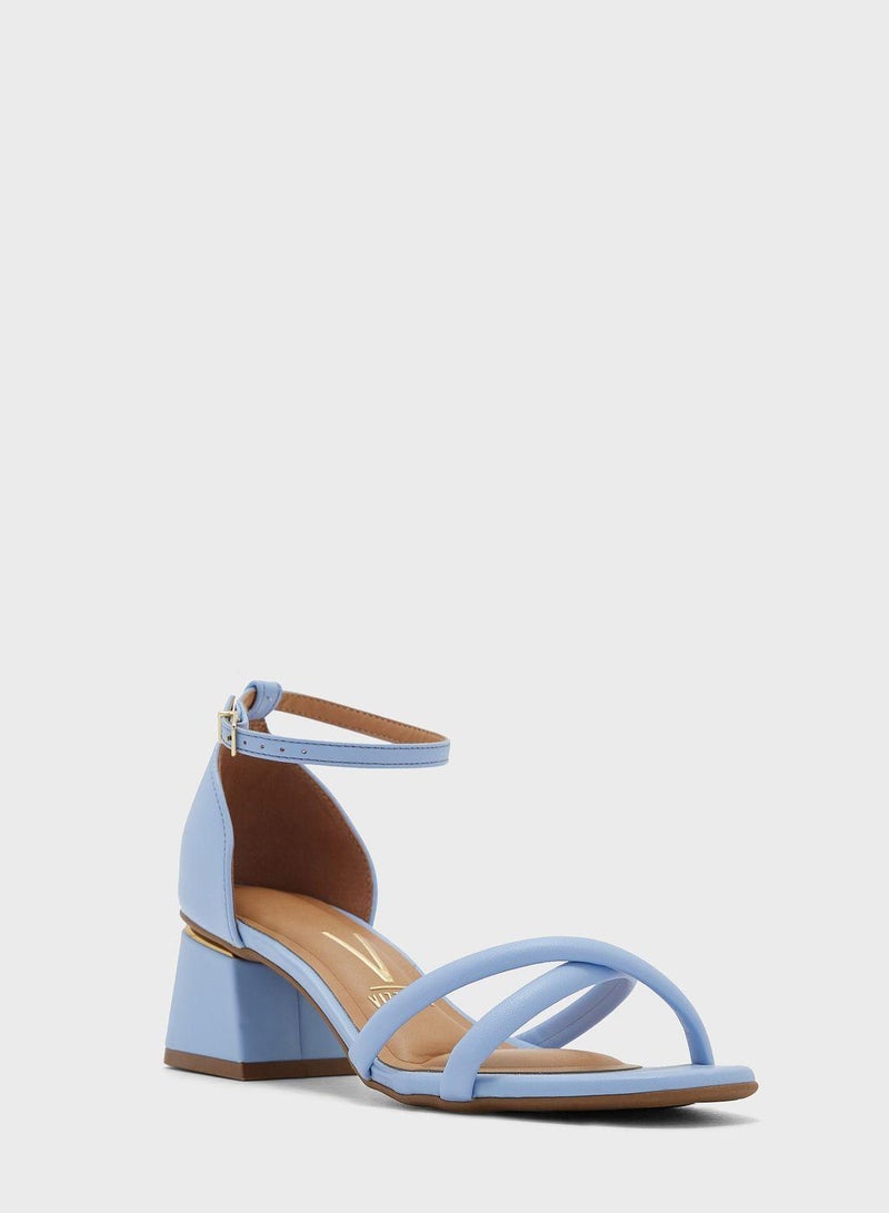 Tiana Ankle Strap Mid Heel Sandals