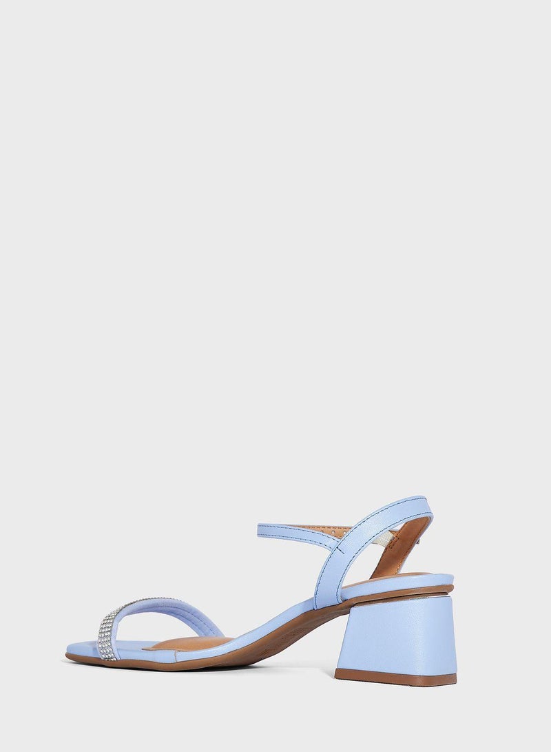 Ruby Ankle Strap Mid Heel Sandals