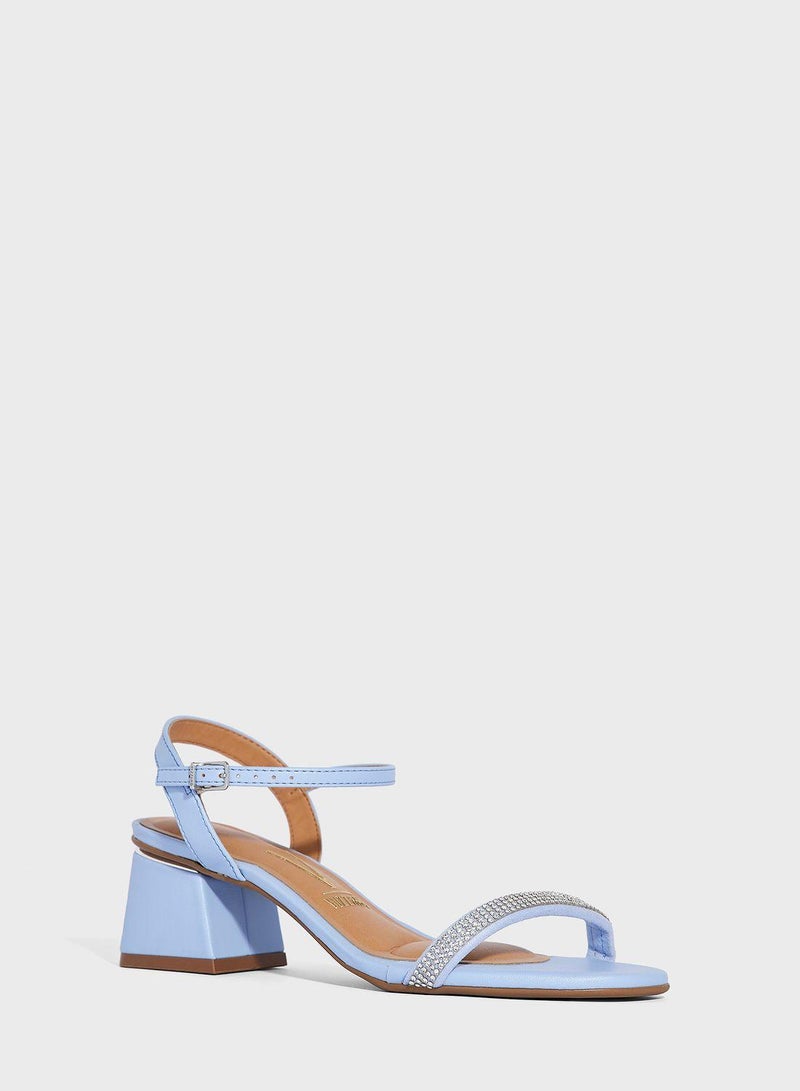 Ruby Ankle Strap Mid Heel Sandals