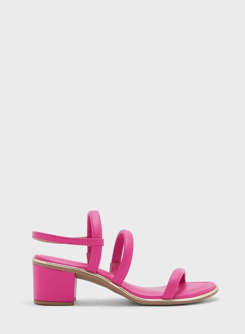 Lucia Multi Strap Mid Heel Sandals